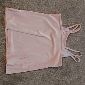 Baby pink, velvet dress top